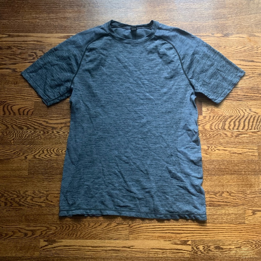 Zella Gray Mens Short Sleeve Activewear T-shirt